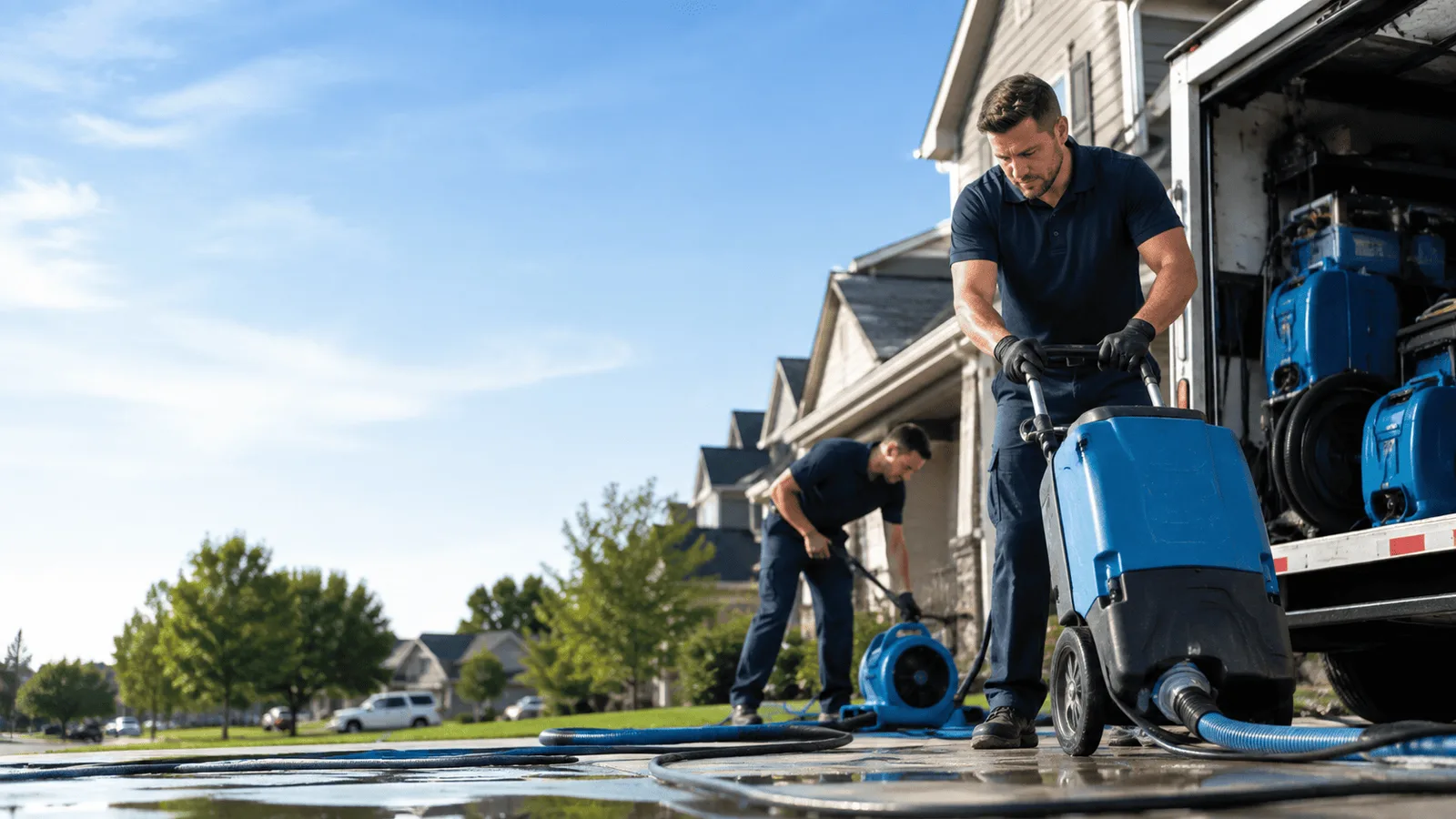 Dehumidification being performed in Homer City, PA